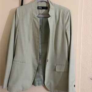 Zara Men's Mint Green Blazer